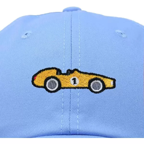 DALIX Race Car Embroidered Dad Cap Classic Cotton Baseball Hat Mens