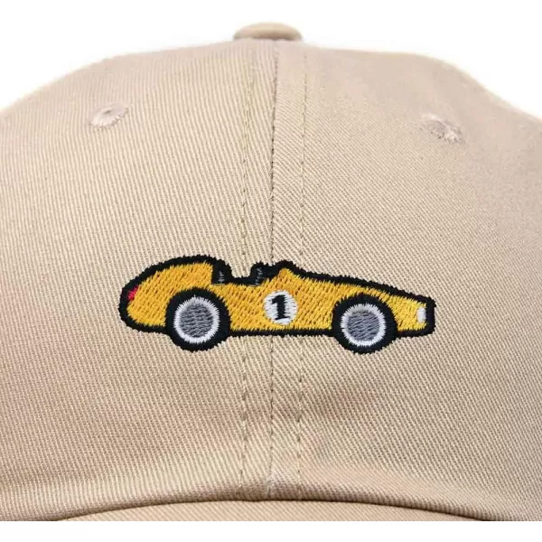 DALIX Race Car Embroidered Dad Cap Classic Cotton Baseball Hat Mens