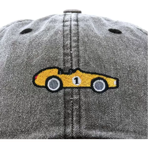 DALIX Race Car Embroidered Dad Cap Classic Cotton Baseball Hat Mens