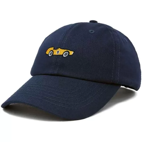 DALIX Race Car Embroidered Dad Cap Classic Cotton Baseball Hat Mens