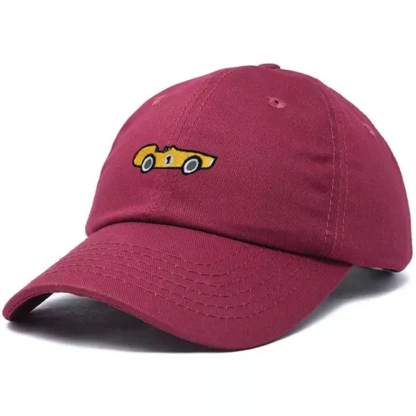 DALIX Race Car Embroidered Dad Cap Classic Cotton Baseball Hat Mens