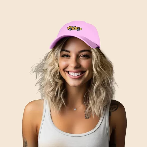 DALIX Race Car Embroidered Dad Cap Classic Cotton Baseball Hat Mens