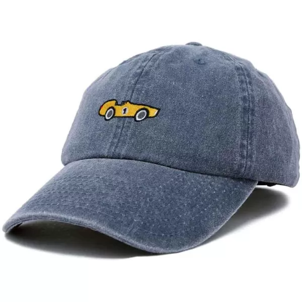 DALIX Race Car Embroidered Dad Cap Classic Cotton Baseball Hat Mens