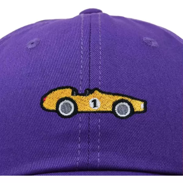 DALIX Race Car Embroidered Dad Cap Classic Cotton Baseball Hat Mens
