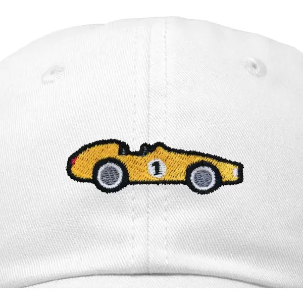 DALIX Race Car Embroidered Dad Cap Classic Cotton Baseball Hat Mens