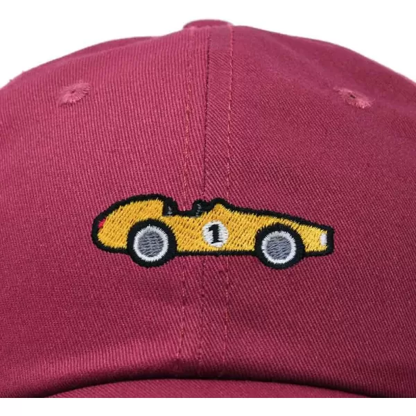 DALIX Race Car Embroidered Dad Cap Classic Cotton Baseball Hat Mens