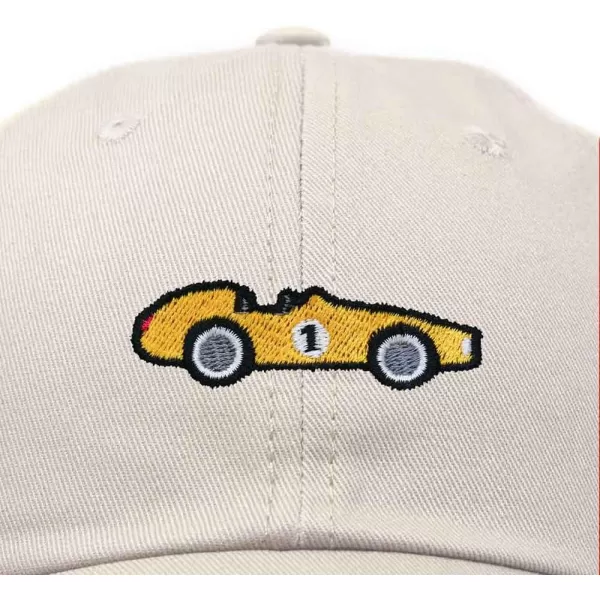 DALIX Race Car Embroidered Dad Cap Classic Cotton Baseball Hat Mens