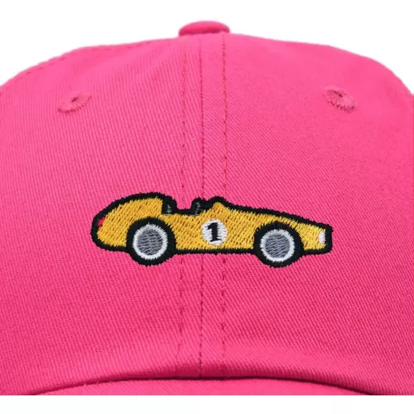 DALIX Race Car Embroidered Dad Cap Classic Cotton Baseball Hat Mens