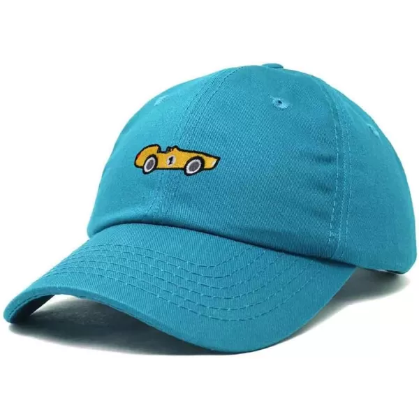 DALIX Race Car Embroidered Dad Cap Classic Cotton Baseball Hat Mens