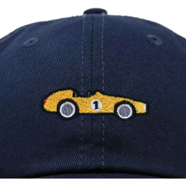 DALIX Race Car Embroidered Dad Cap Classic Cotton Baseball Hat Mens