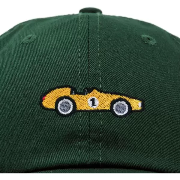 DALIX Race Car Embroidered Dad Cap Classic Cotton Baseball Hat Mens