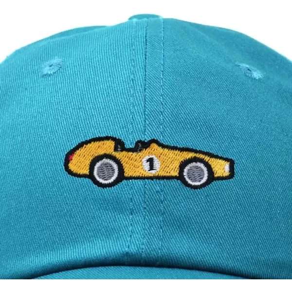 DALIX Race Car Embroidered Dad Cap Classic Cotton Baseball Hat Mens
