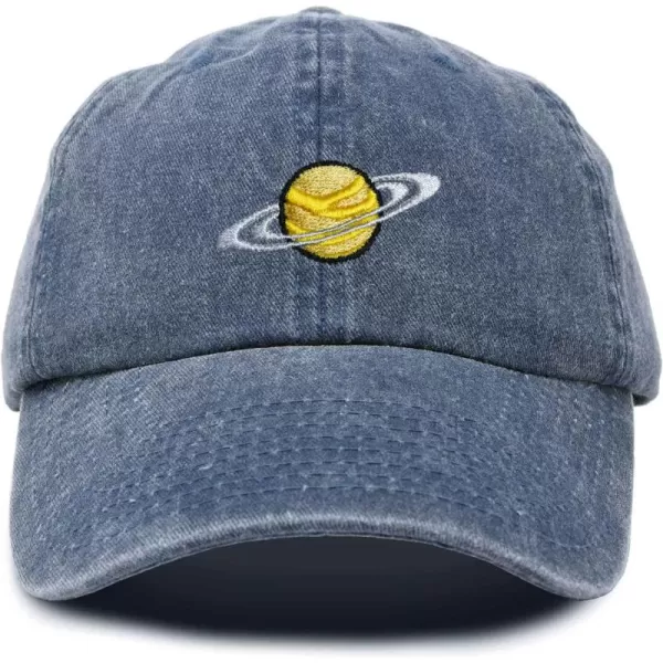 DALIX Embroidered Saturn Baseball Cap Cotton Dad Hat Men