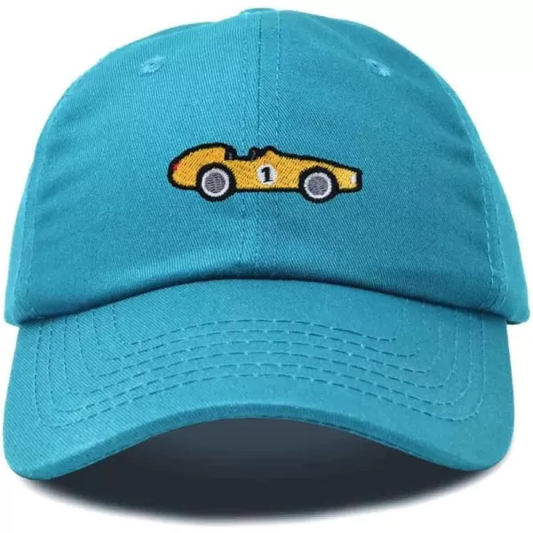 DALIX Race Car Embroidered Dad Cap Classic Cotton Baseball Hat Mens