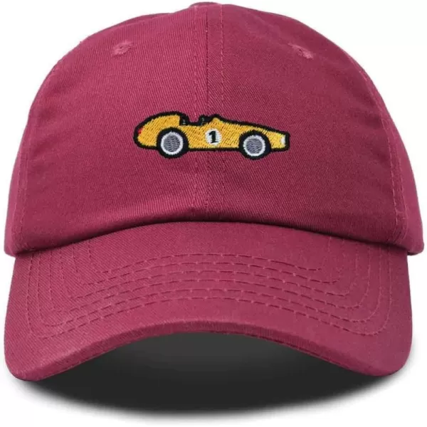 DALIX Race Car Embroidered Dad Cap Classic Cotton Baseball Hat Mens