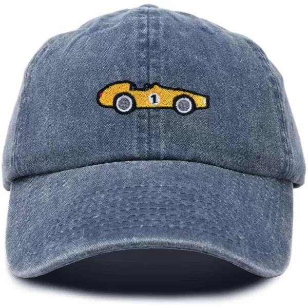 DALIX Race Car Embroidered Dad Cap Classic Cotton Baseball Hat Mens