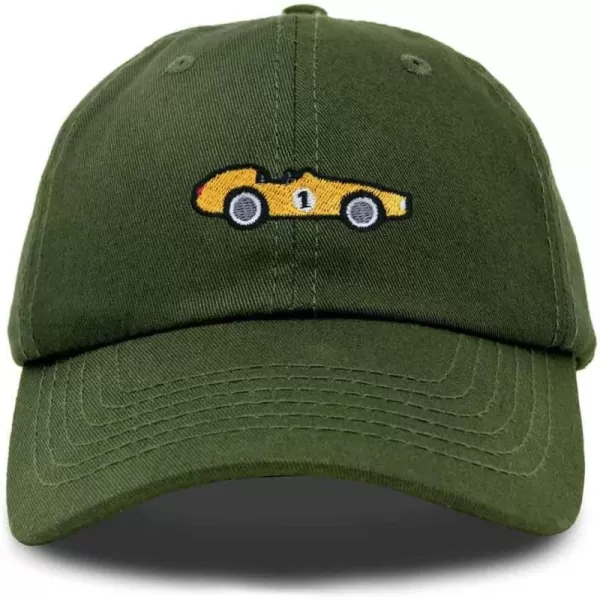 DALIX Race Car Embroidered Dad Cap Classic Cotton Baseball Hat Mens