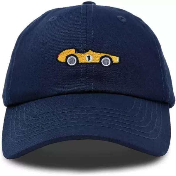 DALIX Race Car Embroidered Dad Cap Classic Cotton Baseball Hat Mens