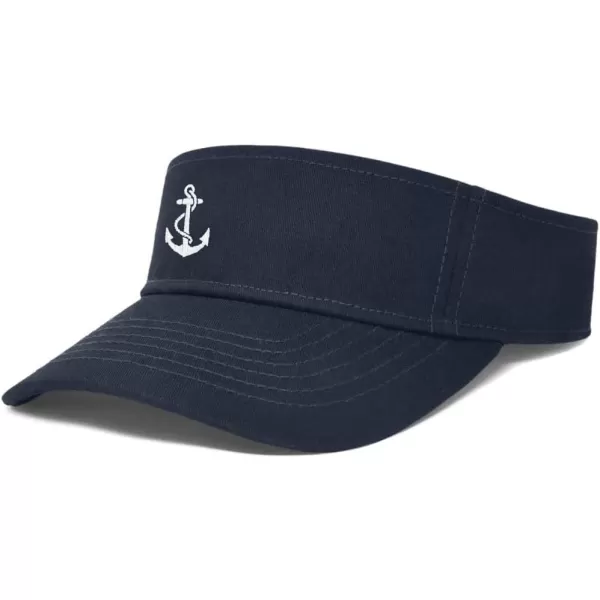 DALIX Anchor Embroidered Hat Adjustable Cotton Men Women Classic