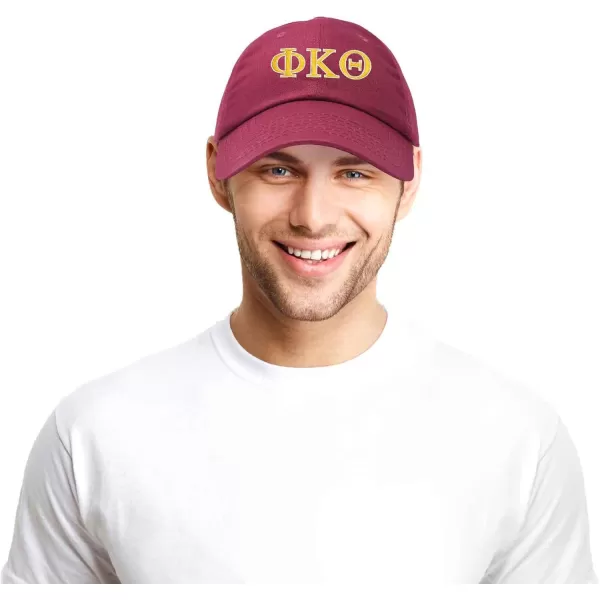 DALIX Phi Kappa Theta Greek Letters Ball Cap Embroidered Hat