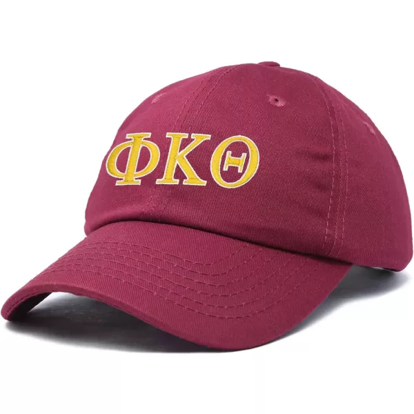 DALIX Phi Kappa Theta Greek Letters Ball Cap Embroidered Hat