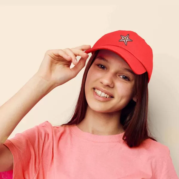 DALIX Starfish Cotton Dad Cap Embroidered Baseball Hat