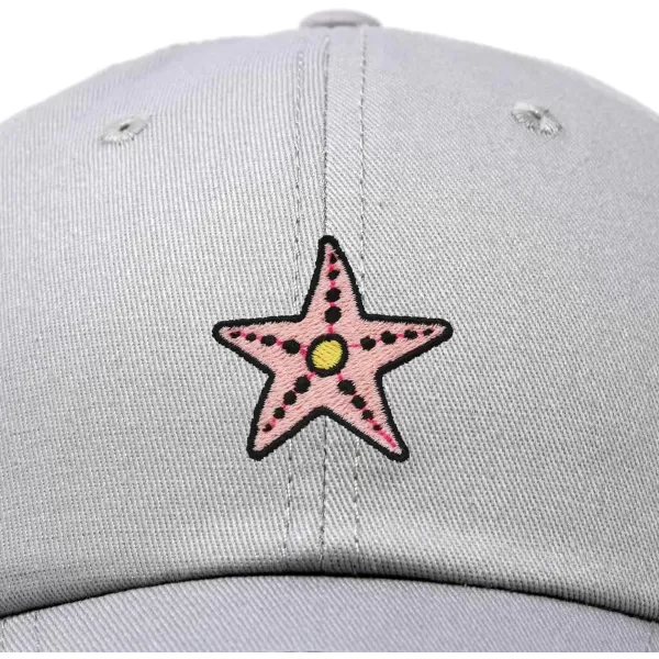 DALIX Starfish Cotton Dad Cap Embroidered Baseball Hat