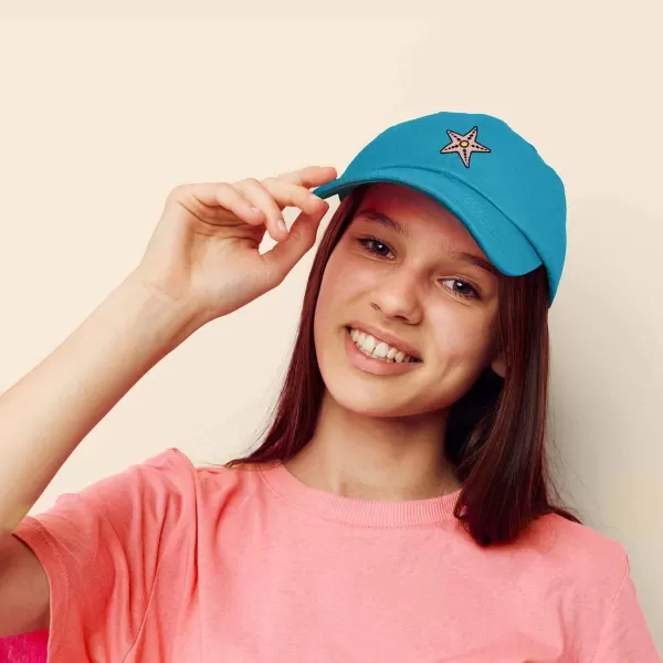 DALIX Starfish Cotton Dad Cap Embroidered Baseball Hat