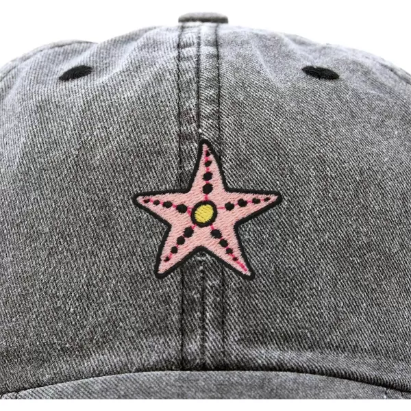 DALIX Starfish Cotton Dad Cap Embroidered Baseball Hat