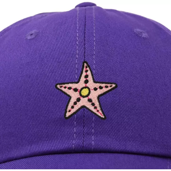 DALIX Starfish Cotton Dad Cap Embroidered Baseball Hat