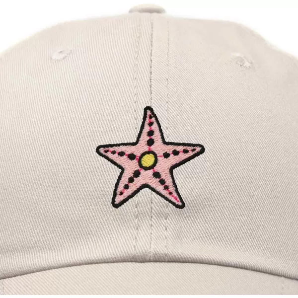 DALIX Starfish Cotton Dad Cap Embroidered Baseball Hat