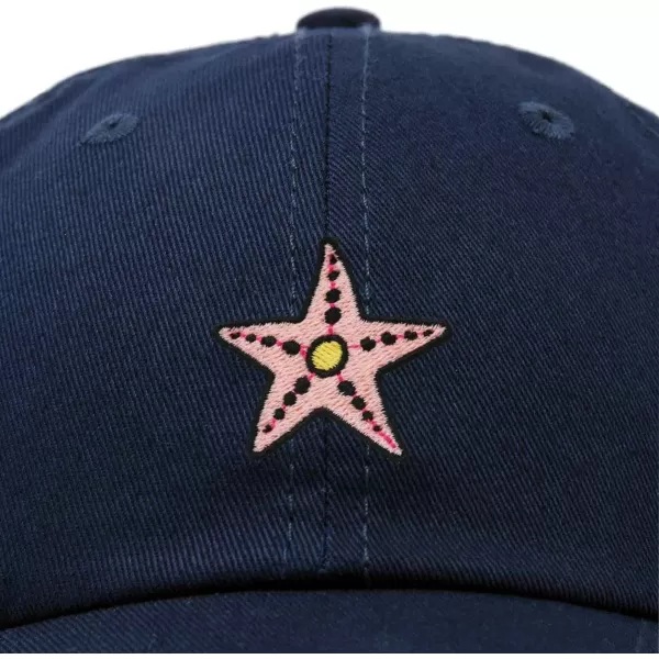DALIX Starfish Cotton Dad Cap Embroidered Baseball Hat