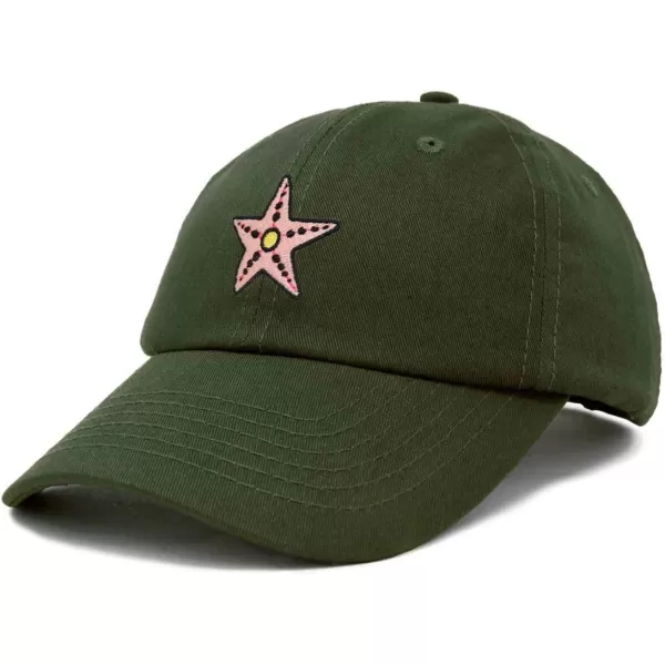 DALIX Starfish Cotton Dad Cap Embroidered Baseball Hat