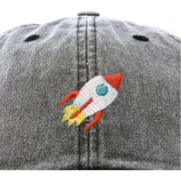 DALIX Rocket Hat Space Dad Caps Embroidered Custom Cap Cotton Hats NASA