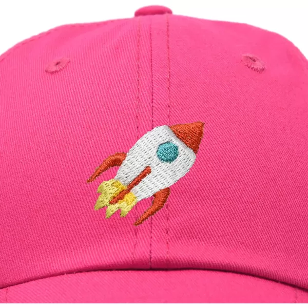 DALIX Rocket Hat Space Dad Caps Embroidered Custom Cap Cotton Hats NASA
