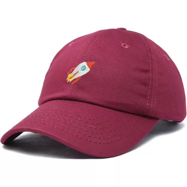 DALIX Rocket Hat Space Dad Caps Embroidered Custom Cap Cotton Hats NASA