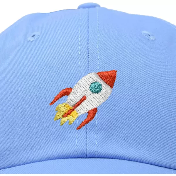 DALIX Rocket Hat Space Dad Caps Embroidered Custom Cap Cotton Hats NASA