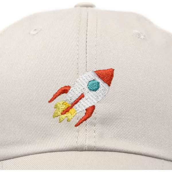 DALIX Rocket Hat Space Dad Caps Embroidered Custom Cap Cotton Hats NASA