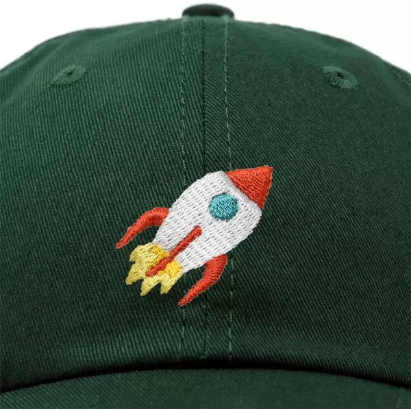 DALIX Rocket Hat Space Dad Caps Embroidered Custom Cap Cotton Hats NASA