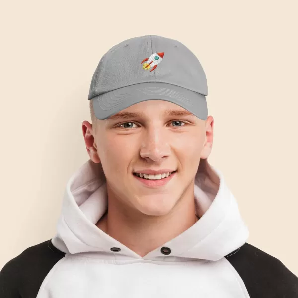 DALIX Rocket Hat Space Dad Caps Embroidered Custom Cap Cotton Hats NASA