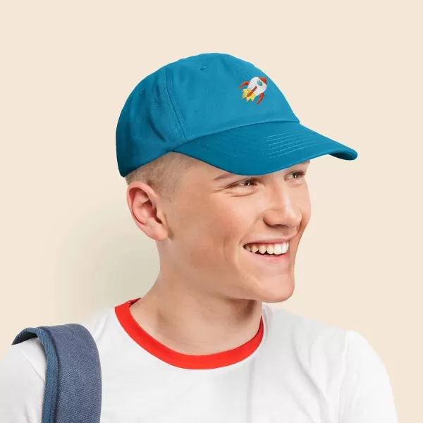 DALIX Rocket Hat Space Dad Caps Embroidered Custom Cap Cotton Hats NASA