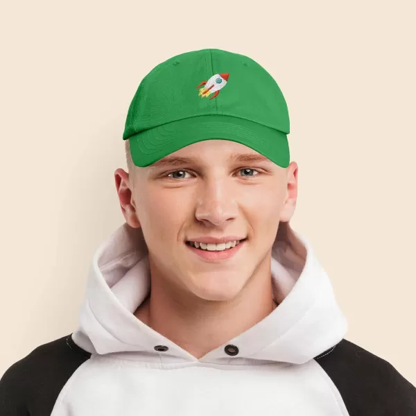 DALIX Rocket Hat Space Dad Caps Embroidered Custom Cap Cotton Hats NASA