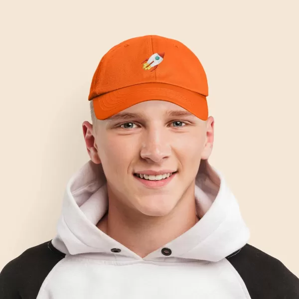 DALIX Rocket Hat Space Dad Caps Embroidered Custom Cap Cotton Hats NASA