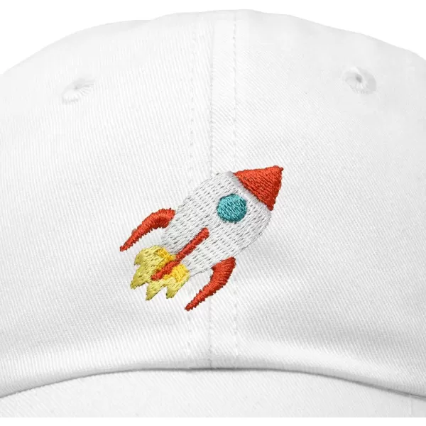 DALIX Rocket Hat Space Dad Caps Embroidered Custom Cap Cotton Hats NASA