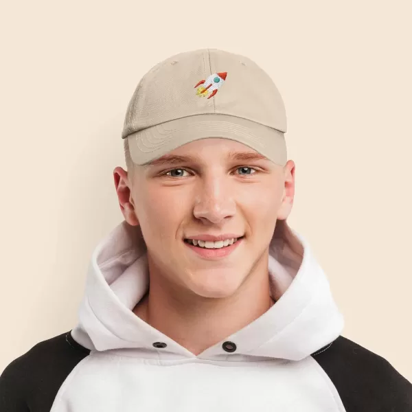 DALIX Rocket Hat Space Dad Caps Embroidered Custom Cap Cotton Hats NASA