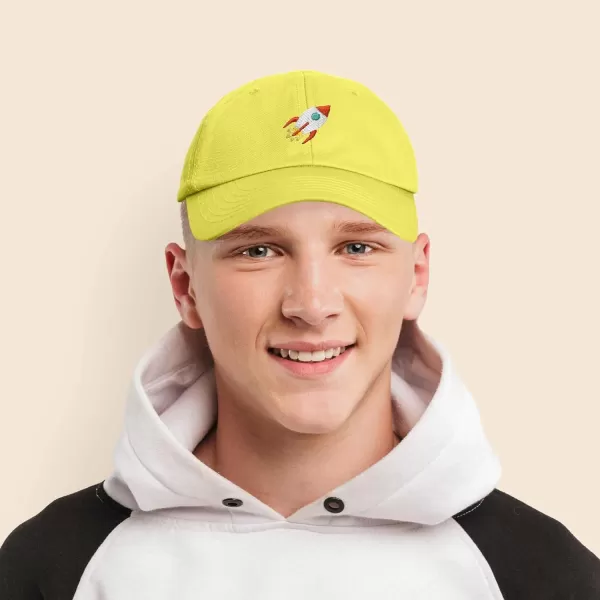 DALIX Rocket Hat Space Dad Caps Embroidered Custom Cap Cotton Hats NASA