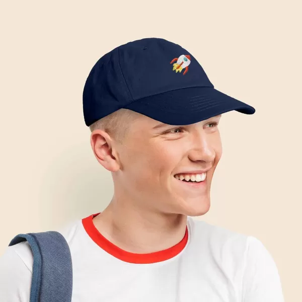 DALIX Rocket Hat Space Dad Caps Embroidered Custom Cap Cotton Hats NASA