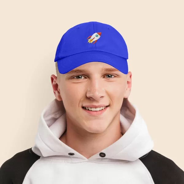 DALIX Rocket Hat Space Dad Caps Embroidered Custom Cap Cotton Hats NASA