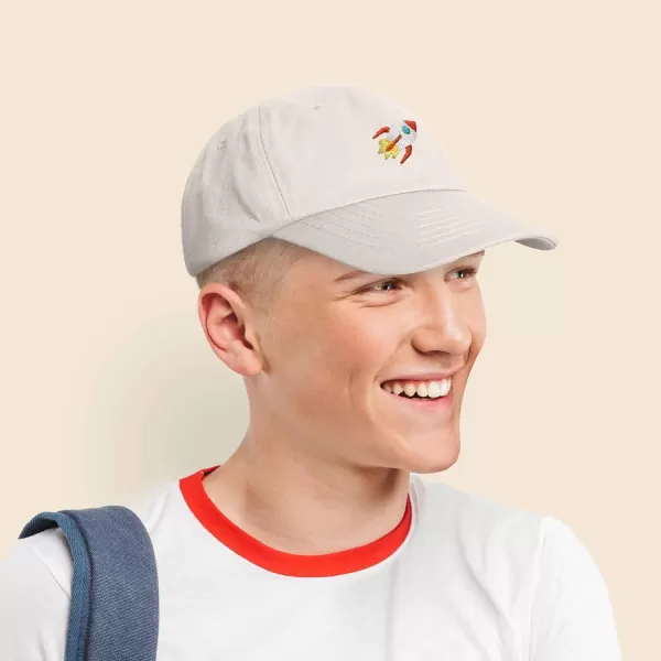 DALIX Rocket Hat Space Dad Caps Embroidered Custom Cap Cotton Hats NASA