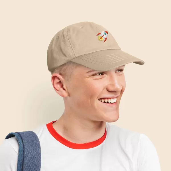 DALIX Rocket Hat Space Dad Caps Embroidered Custom Cap Cotton Hats NASA